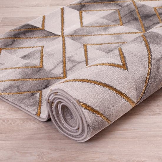 Bianco 196SA 160x225cm Luxury Rug In Cream And Gold_2