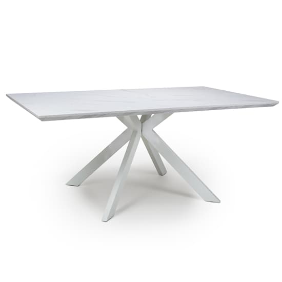 Biancon Large Extending Dining Table In Marble Effect_2