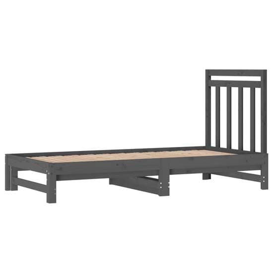 Biella Solid Pine Wood Pull-Out Day Bed In Grey_5
