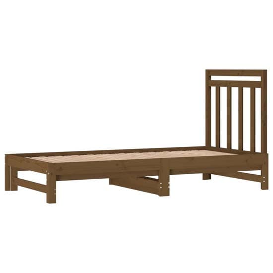 Biella Solid Pine Wood Pull-Out Day Bed In Honey Brown_5