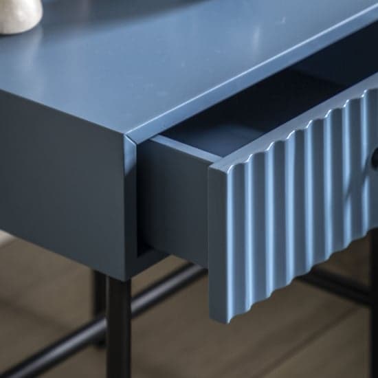 Bienne Wooden Bedside Cabinet With 1 Drawer In Blue_2
