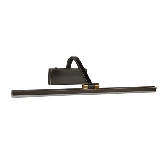 Bilbao Small LED Picture Wall Light In Black Brushed Gold_2