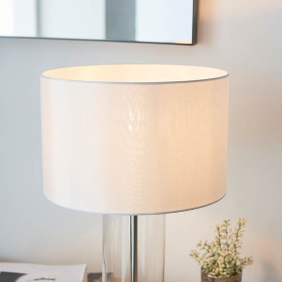 Biloxi Small White Drum Shade Touch Table Lamp In Bright Nickel_4