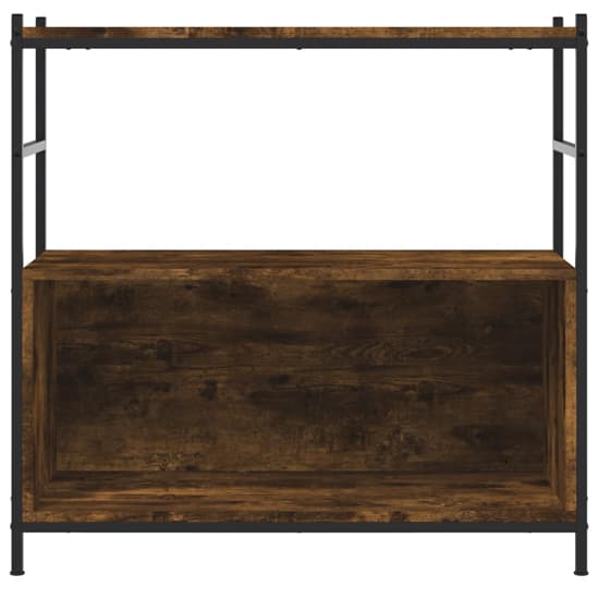 Biloxi Wooden Bookcase With 1 Large Shelf In Smoked Oak_3