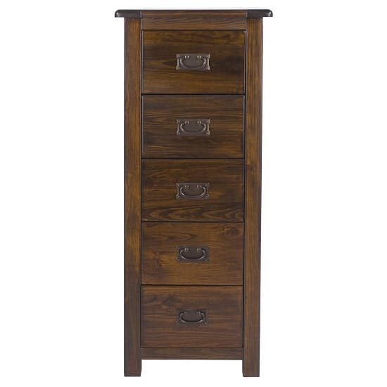 Birtley Tall Chest Of Drawers In Dark Tinted Lacquer Finish_2
