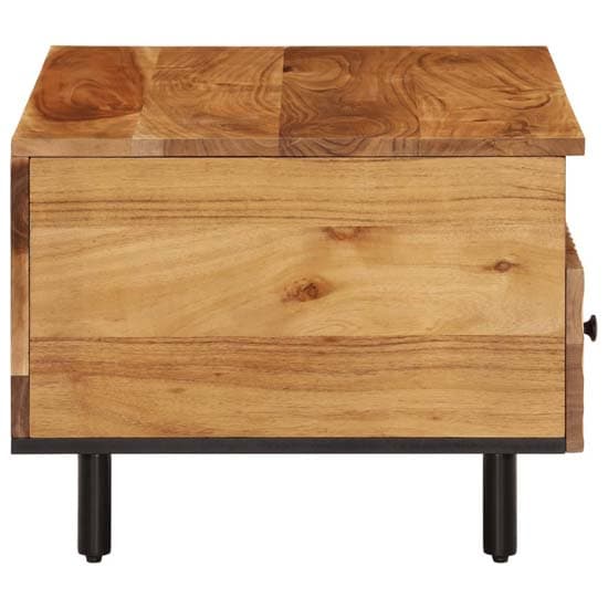 Blanes Acacia Wood Coffee Table With 2 Drawers In Natural_4