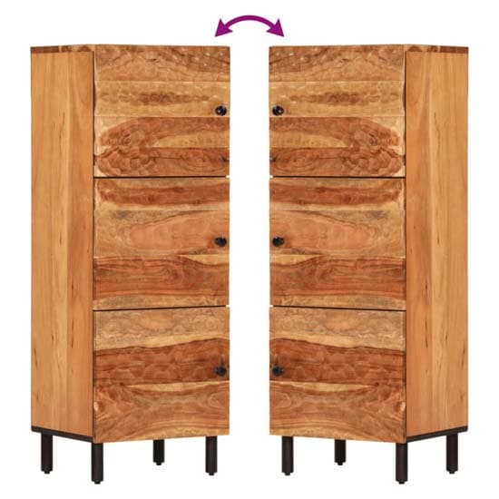 Blanes Acacia Wood Highboard With 3 Doors In Natural_6