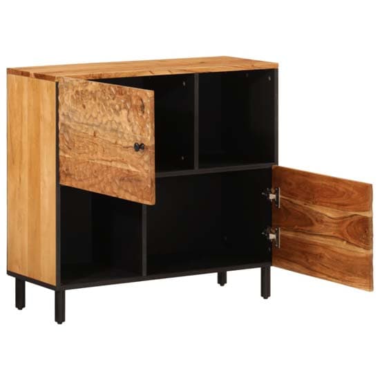 Blanes Acacia Wood Sideboard With 2 Doors 2 Shelves In Natural_3