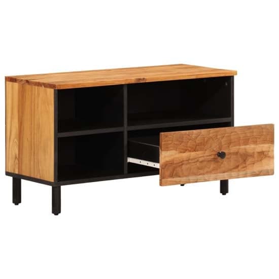 Blanes Acacia Wood TV Stand With 1 Drawer 3 Shelves In Natural_2