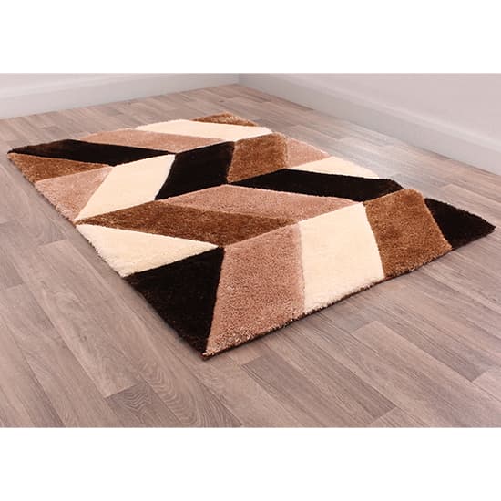 Blazon Polyester 160x225cm 3D Carved Rug In Natural_6