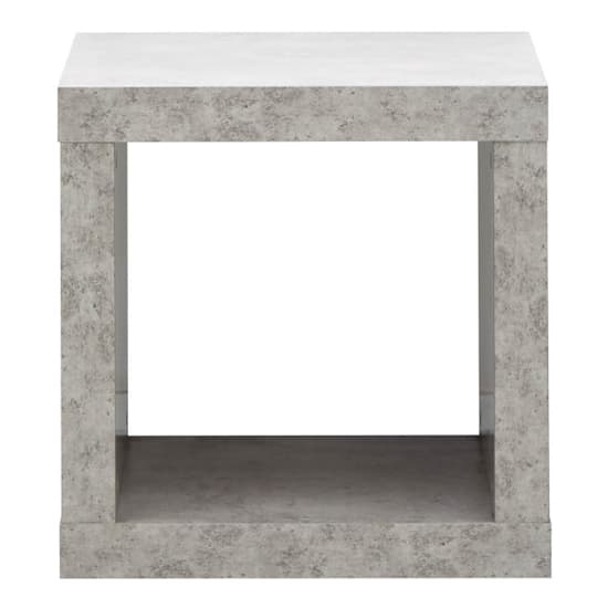 Baginton Wooden Cube Side Table In Concrete Effect_8