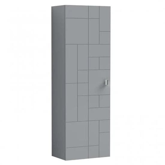 Bloke 40cm Bathroom Wall Hung Tall Unit In Satin Grey_2