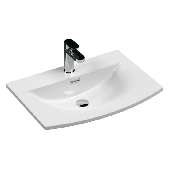 Bloke 60cm 1 Drawer Vanity With Curved Basin In Satin White_3