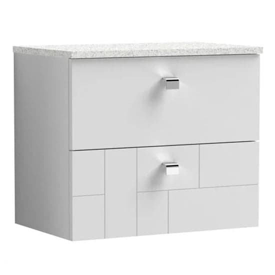 Bloke 60cm Wall Hung Vanity With White Worktop In Satin White_2
