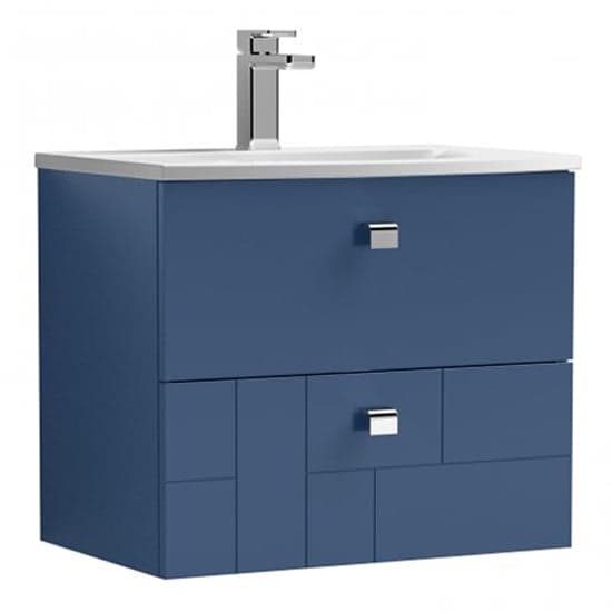 Bloke 60cm Wall Vanity With Curved Basin In Satin Blue_2