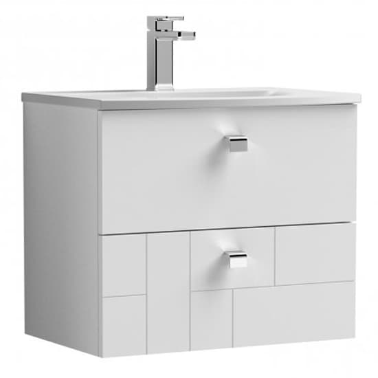 Bloke 60cm Wall Vanity With Curved Basin In Satin White_2