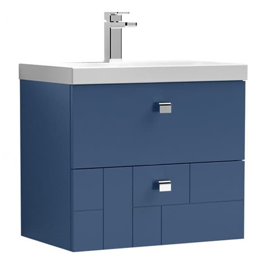 Bloke 60cm Wall Vanity With Thin Edged Basin In Satin Blue_2