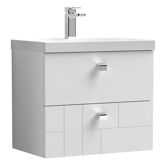 Bloke 60cm Wall Vanity With Thin Edged Basin In Satin White_2