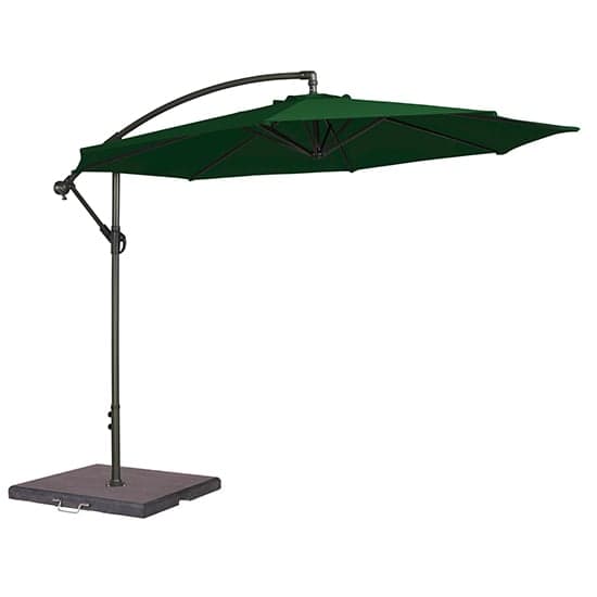 Blount Round 3000mm Cantilever Fabric Parasol In Green_1
