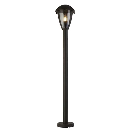 Bluebell Large Outdoor Polycarbonate Post In Dark Grey_1