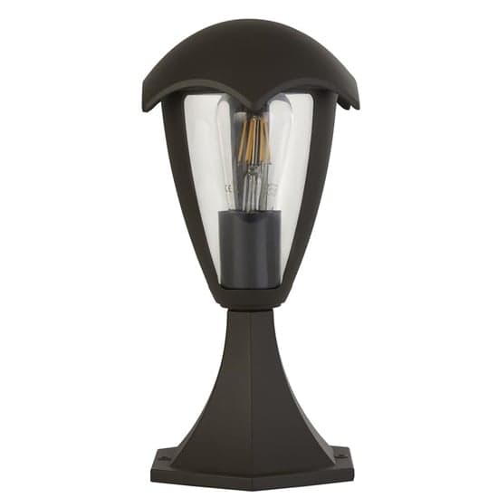 Bluebell Small Outdoor Polycarbonate Post In Dark Grey_2