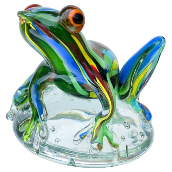 Bogota Glass Jungle Frog Ornament In Green_3