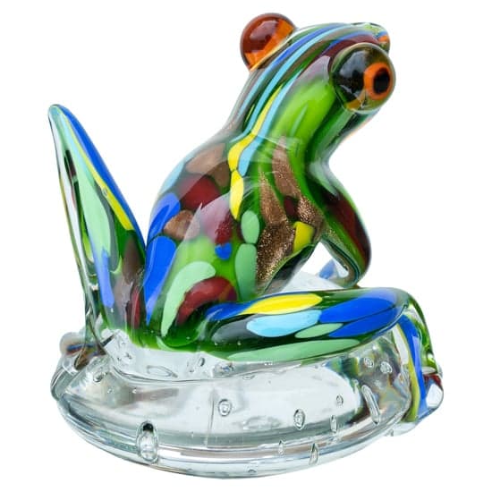 Bogota Glass Jungle Frog Ornament In Green_4