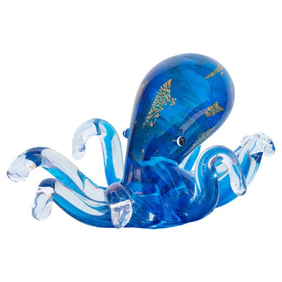 Bogota Glass Octopus Ornament In Blue_2