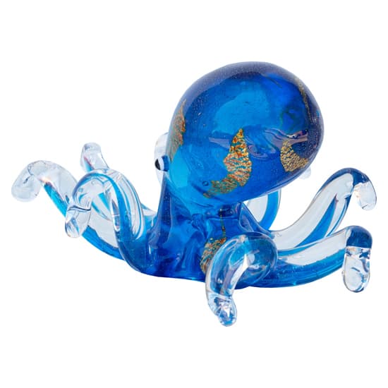 Bogota Glass Octopus Ornament In Blue_4