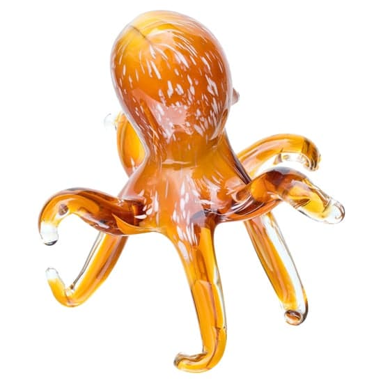 Bogota Glass Octopus Ornament In Orange_2
