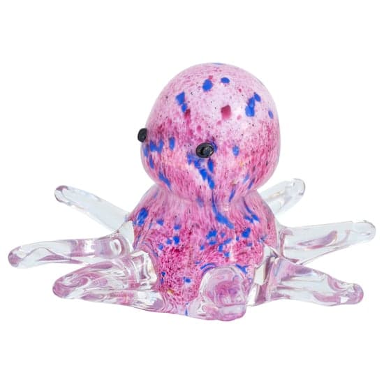 Bogota Glass Octopus Ornament In Pink And Blue_2
