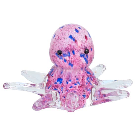 Bogota Glass Octopus Ornament In Pink And Blue_3
