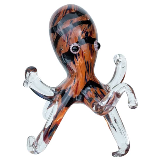 Bogota Glass Octopus Ornament In Whiskey Brown_2