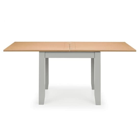 Raisie Extending Wooden Dining Table In Elephant Grey_2