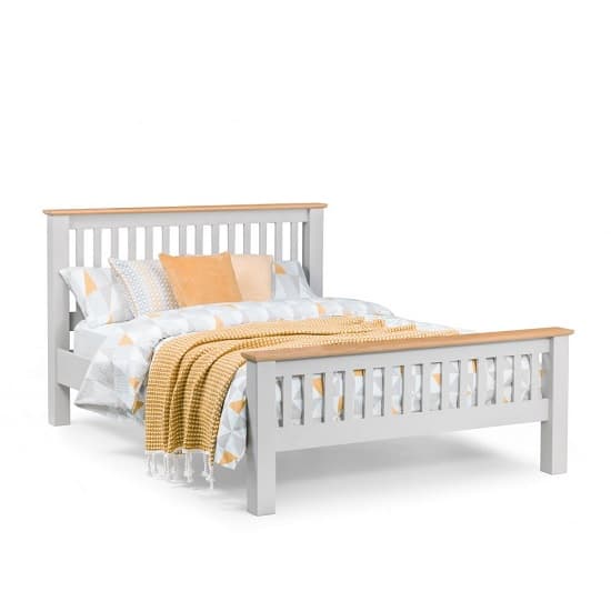 Raisie Contemporary Wooden King Size Bed In Grey_2