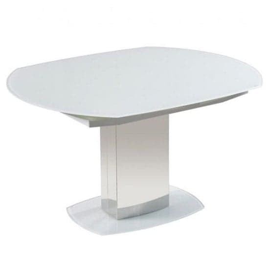 Oakmere Rotating Extending Glass Dining Table In Super White_3
