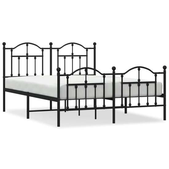 Bolivia Metal Double Bed In Black_2