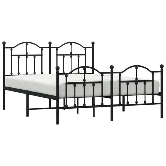 Bolivia Metal Double Bed In Black_3