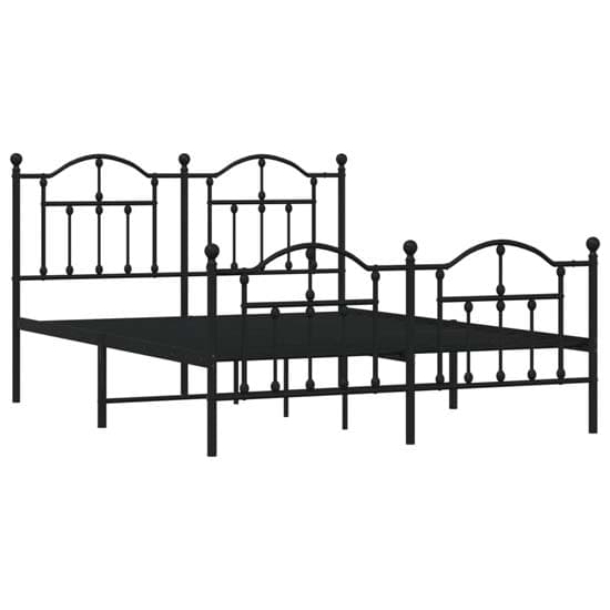 Bolivia Metal Double Bed In Black_4