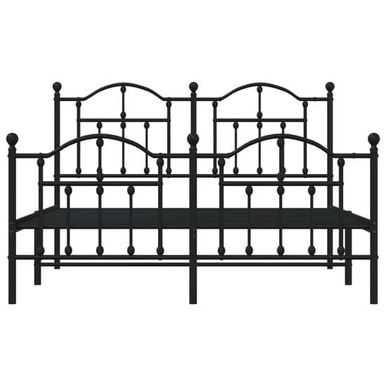Bolivia Metal Double Bed In Black_5