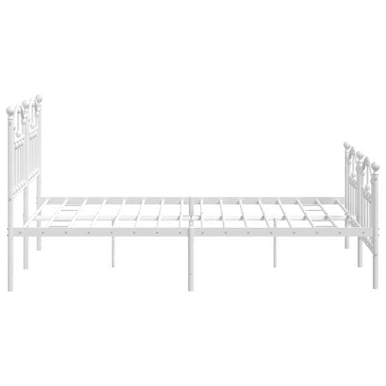 Bolivia Metal Double Bed In White_5