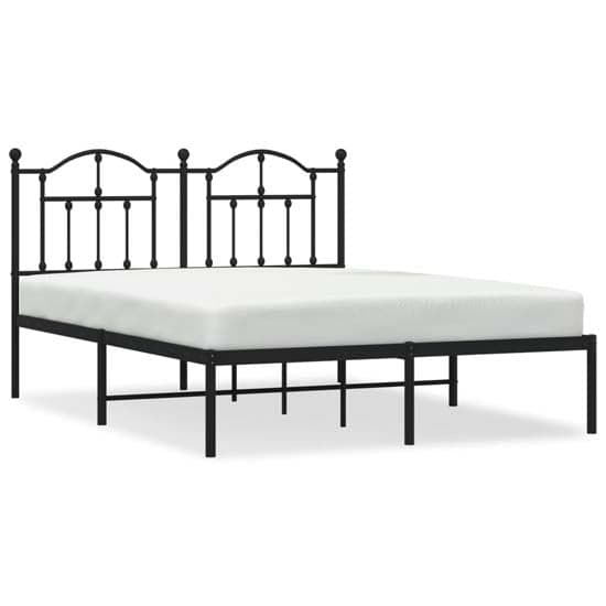 Bolivia Metal King Size Bed With Headboard In Black_2