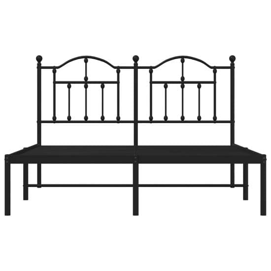 Bolivia Metal King Size Bed With Headboard In Black_4