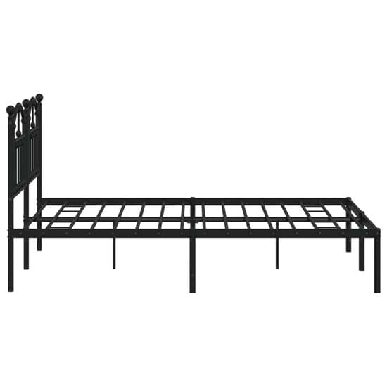 Bolivia Metal King Size Bed With Headboard In Black_5