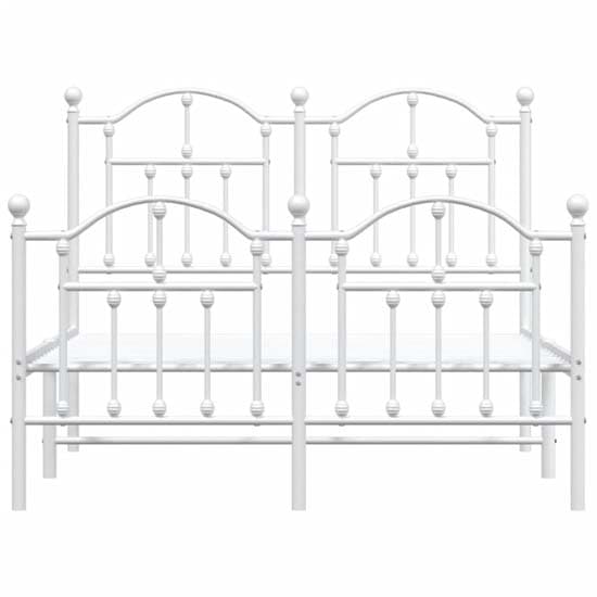 Bolivia Metal Small Double Bed In White_4