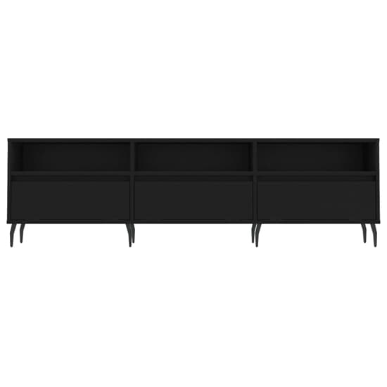 Bonn Wooden TV Stand With 3 Drawers In Black_3