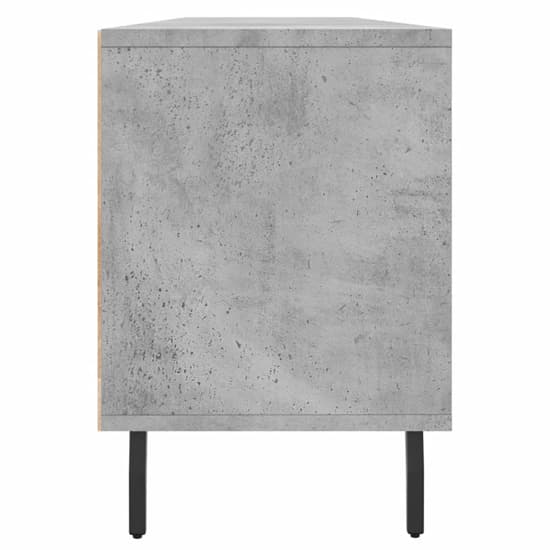 Bonn Wooden TV Stand With 3 Drawers In Concrete Effect_5