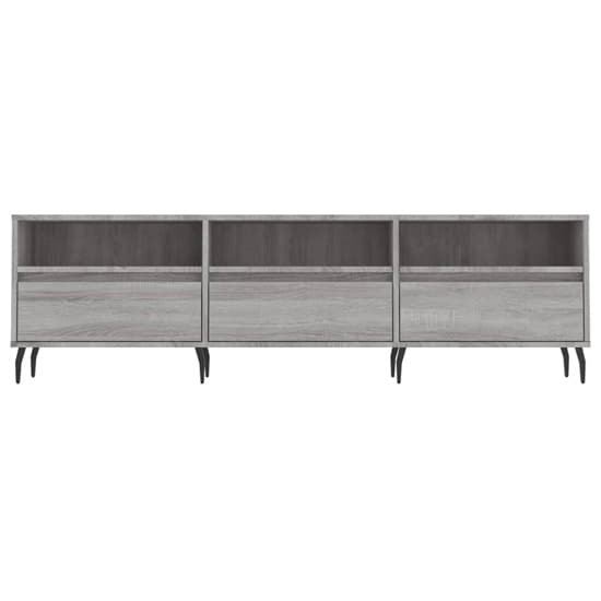 Bonn Wooden TV Stand With 3 Drawers In Grey Sonoma Oak_3
