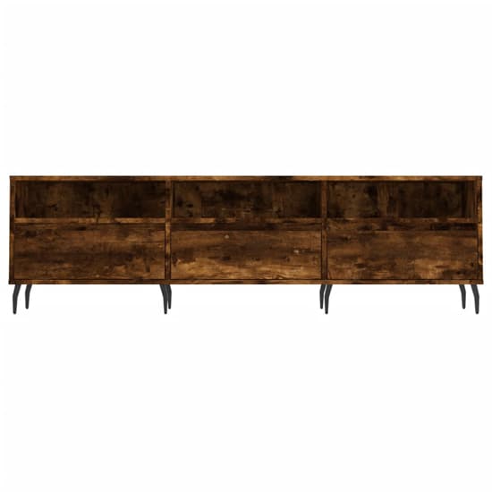 Bonn Wooden TV Stand With 3 Drawers In Smoked Oak_3