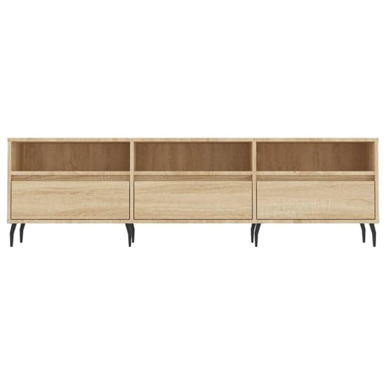 Bonn Wooden TV Stand With 3 Drawers In Sonoma Oak_3
